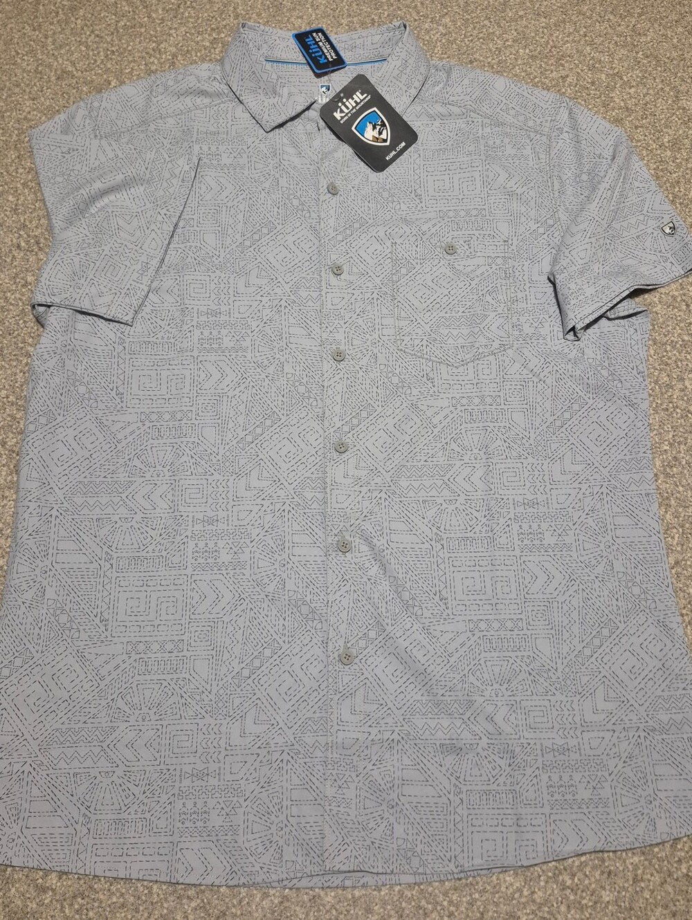 Nwt Mens Kuhl Button Up Size Large
